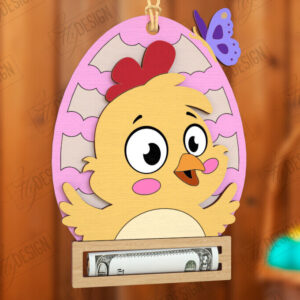 Intra απο ξύλο plywood 3mm-4mm πάχος - Πασχαλινός Χρηματοφύλακας | Ευχετήριες κάρτες Δίασταση 15x15 cm INTRAFABR-115496458