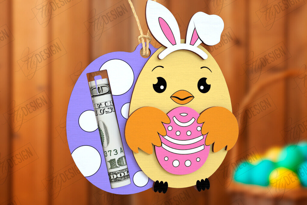 Intra απο ξύλο plywood 3mm-4mm πάχος - Πασχαλινός Χρηματοφύλακας | Ευχετήριες κάρτες Δίασταση 15x15 cm INTRAFABR-115496470