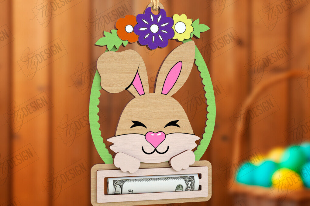 Intra απο ξύλο plywood 3mm-4mm πάχος - Πασχαλινός Χρηματοφύλακας | Ευχετήριες κάρτες Δίασταση 15x15 cm INTRAFABR-115496558