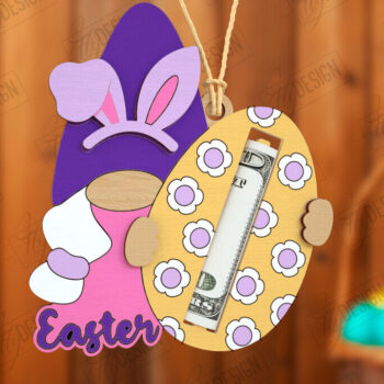 Intra απο ξύλο plywood 3mm-4mm πάχος - Πασχαλινός Χρηματοφύλακας | Ευχετήριες κάρτες Δίασταση 15x15 cm INTRAFABR-115496373 - Image 1