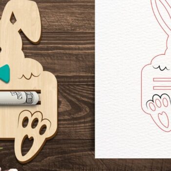 Intra απο ξύλο plywood 3mm-4mm πάχος - Πασχαλινή θήκη χρημάτων με λέιζερ Δίασταση 15x15 cm INTRAFABR-91747998 - Image 3