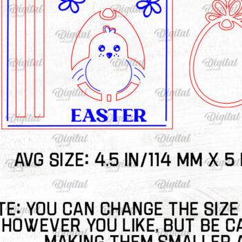 Intra απο ξύλο plywood 3mm-4mm πάχος - Πασχαλινή θήκη χρημάτων με λέιζερ Δίασταση 15x15 cm INTRAFABR-90802647 - Image 2