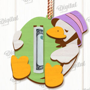 Intra απο ξύλο plywood 3mm-4mm πάχος - Πασχαλινή θήκη χρημάτων Σχέδιο κοπής με λέιζερ Δίασταση 15x15 cm INTRAFABR-118030320