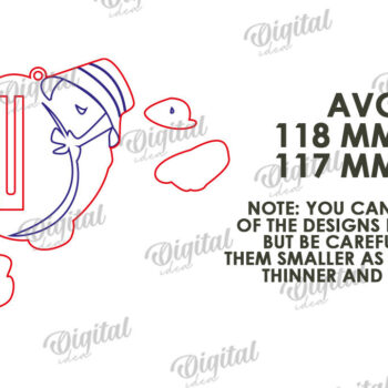 Intra απο ξύλο plywood 3mm-4mm πάχος - Πασχαλινή θήκη χρημάτων Σχέδιο κοπής με λέιζερ Δίασταση 15x15 cm INTRAFABR-118030320 - Image 2