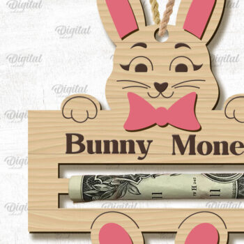 Intra απο ξύλο plywood 3mm-4mm πάχος - Πασχαλινή θήκη χρημάτων με λέιζερ Δίασταση 15x15 cm INTRAFABR-90802012 - Image 1