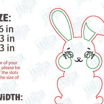 Intra απο ξύλο plywood 3mm-4mm πάχος - Πακέτο Πασχαλινών Χρημάτων | Λαγουδάκι |CNC Δίασταση 15x15 cm INTRAFABR-117957473 - Image 2