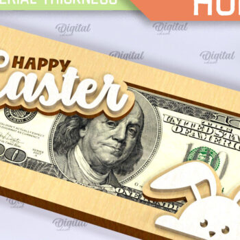 Intra απο ξύλο plywood 3mm-4mm πάχος - Πασχαλινοί κάτοχοι χρημάτων Δέσμη κοπής με λέιζερ Δίασταση 15x15 cm INTRAFABR-91506241 - Image 4