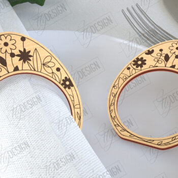 Intra απο ξύλο plywood 3mm-4mm πάχος - Δαχτυλίδια Πασχαλινής Χαρτοπετσέτας | Διακοπές Δίασταση 15x15 cm INTRAFABR-115438059 - Image 6