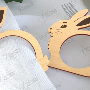 Intra απο ξύλο plywood 3mm-4mm πάχος - Δαχτυλίδια Πασχαλινής Χαρτοπετσέτας | Διακοπές Δίασταση 15x15 cm INTRAFABR-115438059 - Image 9