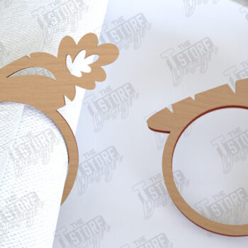 Intra απο ξύλο plywood 3mm-4mm πάχος - Δαχτυλίδια Πασχαλινής Χαρτοπετσέτας | Διακοπές Δίασταση 15x15 cm INTRAFABR-115369663 - Image 8