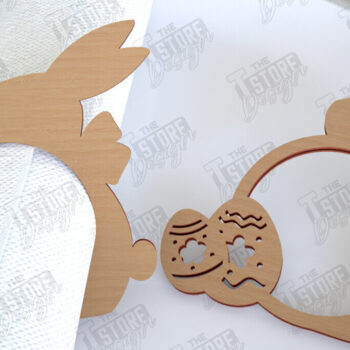 Intra απο ξύλο plywood 3mm-4mm πάχος - Πασχαλινά δαχτυλίδια χαρτοπετσέτας | Εορταστικό δείπνο Δίασταση 15x15 cm INTRAFABR-115369631 - Image 1