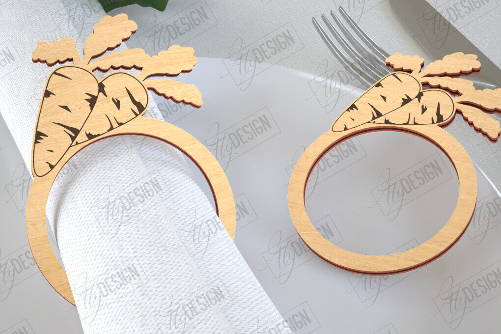 Intra απο ξύλο plywood 3mm-4mm πάχος - Πασχαλινά δαχτυλίδια χαρτοπετσέτας | Εορταστικό δείπνο Δίασταση 15x15 cm INTRAFABR-115437671