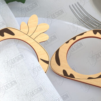 Intra απο ξύλο plywood 3mm-4mm πάχος - Πασχαλινά δαχτυλίδια χαρτοπετσέτας | Εορταστικό δείπνο Δίασταση 15x15 cm INTRAFABR-115437709 - Image 1