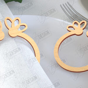 Intra απο ξύλο plywood 3mm-4mm πάχος - Πασχαλινά δαχτυλίδια χαρτοπετσέτας | Εορταστικό δείπνο Δίασταση 15x15 cm INTRAFABR-115437769