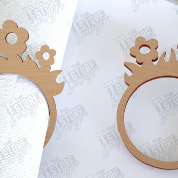 Intra απο ξύλο plywood 3mm-4mm πάχος - Πασχαλινά δαχτυλίδια χαρτοπετσέτας | Εορταστικό δείπνο Δίασταση 15x15 cm INTRAFABR-115369585 - Image 1