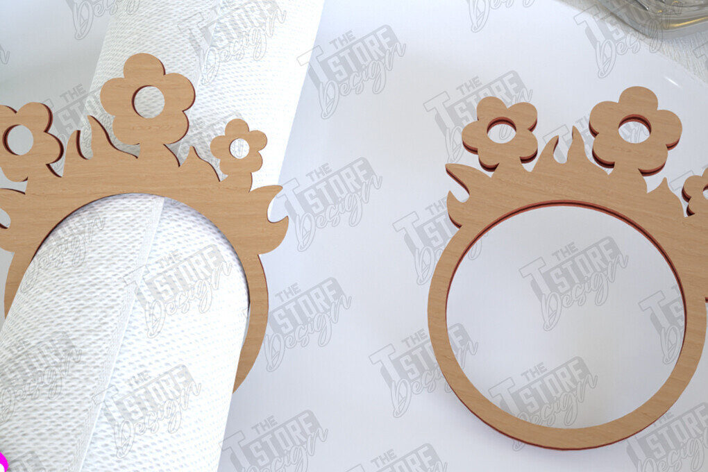 Intra απο ξύλο plywood 3mm-4mm πάχος - Πασχαλινά δαχτυλίδια χαρτοπετσέτας | Εορταστικό δείπνο Δίασταση 15x15 cm INTRAFABR-115369585