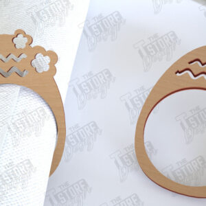 Intra απο ξύλο plywood 3mm-4mm πάχος - Πασχαλινά δαχτυλίδια χαρτοπετσέτας | Εορταστικό δείπνο Δίασταση 15x15 cm INTRAFABR-115369595