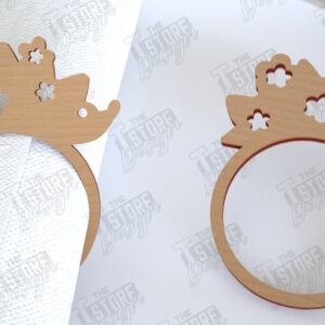 Intra απο ξύλο plywood 3mm-4mm πάχος - Πασχαλινά δαχτυλίδια χαρτοπετσέτας | Εορταστικό δείπνο Δίασταση 15x15 cm INTRAFABR-115369598