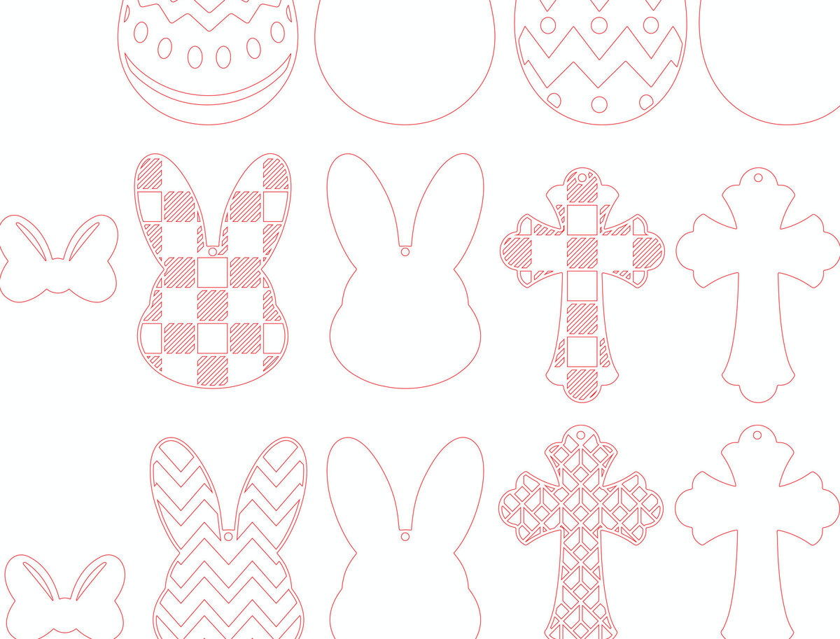 Intra απο ξύλο plywood 3mm-4mm πάχος - Πασχαλινό Στολίδι Laser Cut  Δίασταση 6x6 cm INTRAFABR-116758800