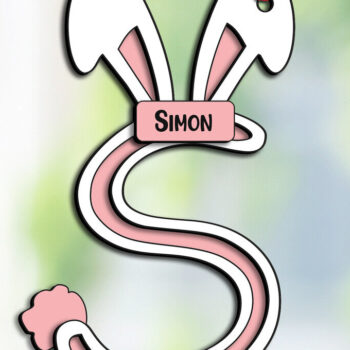 Intra απο ξύλο plywood 3mm-4mm πάχος - Πασχαλινό Στολίδι Λέιζερ Γράμμα S Καλάθι Δίασταση 6x6 cm INTRAFABR-115719578 - Image 1