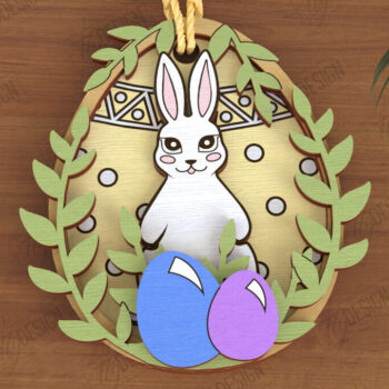 Intra απο ξύλο plywood 3mm-4mm πάχος - Πακέτο Πασχαλινών Στολίδι | Καλό Πάσχα Δίασταση 6x6 cm INTRAFABR-117198161 - Image 3