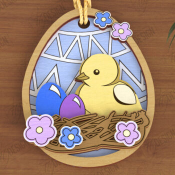 Intra απο ξύλο plywood 3mm-4mm πάχος - Πακέτο Πασχαλινών Στολίδι | Καλό Πάσχα Δίασταση 6x6 cm INTRAFABR-117198161 - Image 12