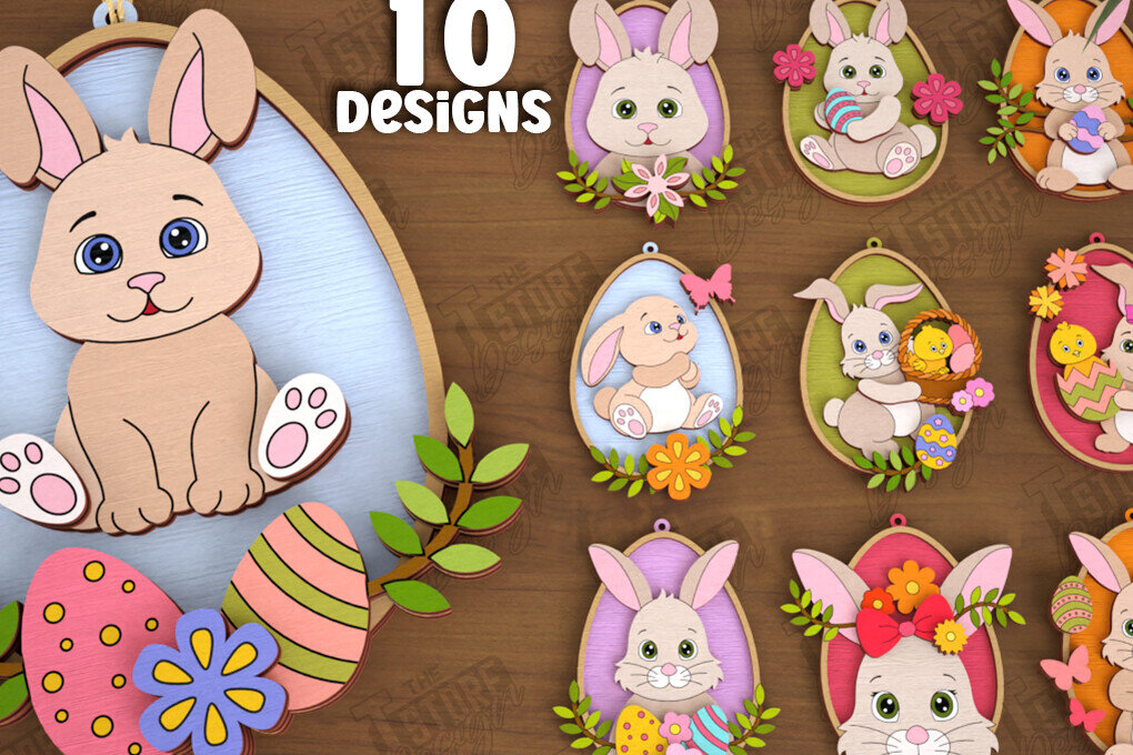 Intra απο ξύλο plywood 3mm-4mm πάχος - Πακέτο Πασχαλινών Στολίδι | Καλό Πάσχα Δίασταση 6x6 cm INTRAFABR-115769734