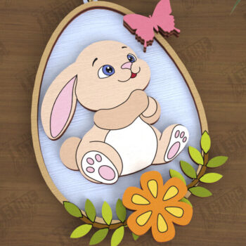 Intra απο ξύλο plywood 3mm-4mm πάχος - Πακέτο Πασχαλινών Στολίδι | Καλό Πάσχα Δίασταση 6x6 cm INTRAFABR-115769734 - Image 2