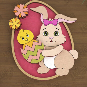 Intra απο ξύλο plywood 3mm-4mm πάχος - Πακέτο Πασχαλινών Στολίδι | Καλό Πάσχα Δίασταση 6x6 cm INTRAFABR-115769734 - Image 4