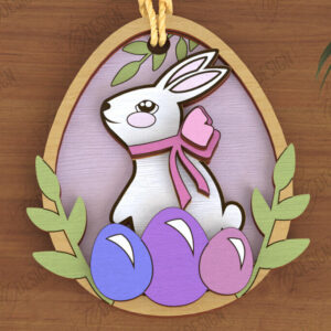 Intra απο ξύλο plywood 3mm-4mm πάχος - Πασχαλινά Στολίδια | Πασχαλινή κρεμαστή διακόσμηση Δίασταση 6x6 cm INTRAFABR-117198028