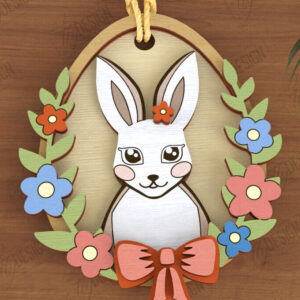 Intra απο ξύλο plywood 3mm-4mm πάχος - Πασχαλινά Στολίδια | Πασχαλινή κρεμαστή διακόσμηση Δίασταση 6x6 cm INTRAFABR-117198054