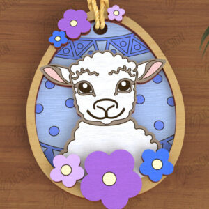 Intra απο ξύλο plywood 3mm-4mm πάχος - Πασχαλινά Στολίδια | Πασχαλινή κρεμαστή διακόσμηση Δίασταση 6x6 cm INTRAFABR-117198065