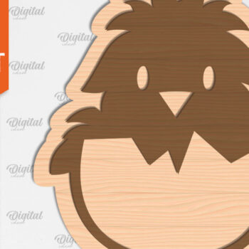 Intra απο ξύλο plywood 3mm-4mm πάχος - Πασχαλινά στολίδια Δέσμη κοπής με λέιζερ Δίασταση 6x6 cm INTRAFABR-89693454 - Image 4