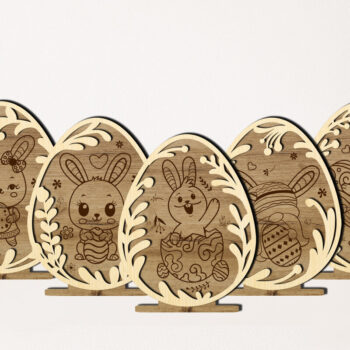 Intra απο ξύλο plywood 3mm-4mm πάχος - EASTER Paint Kit ΠΑΚΕΤΟ ΣΕΤ 9 τεμαχίων Δίασταση 5x6 cm INTRAFABR-24937649 - Image 1