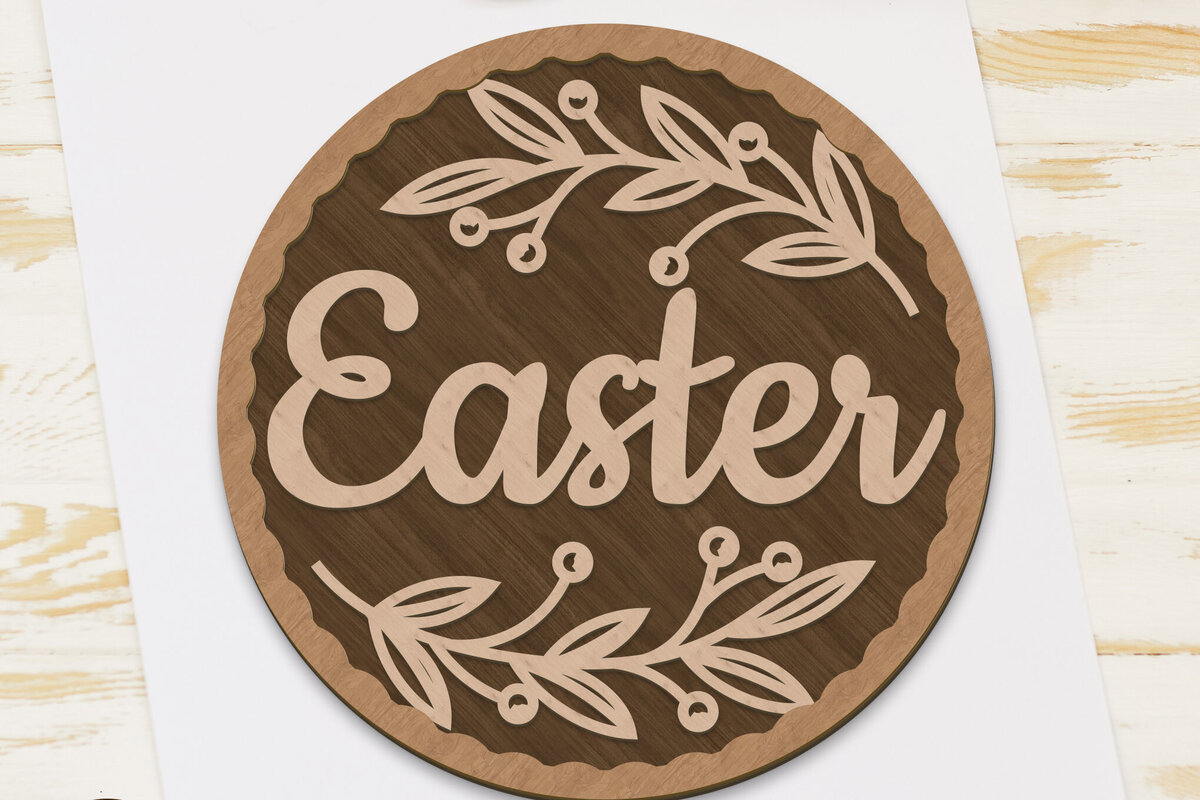 Intra απο ξύλο plywood 3mm-4mm πάχος - Πασχαλινό πάνελ Διακοσμητικό  κοπής με λέιζερ Δίασταση 5x5 cm INTRAFABR-90463090