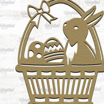 Intra απο ξύλο plywood 3mm-4mm πάχος - Πασχαλινό κομμένο πακέτο. Διακόσμηση κοπής με λέιζερ Δίασταση 15x15 cm INTRAFABR-89438982 - Image 3