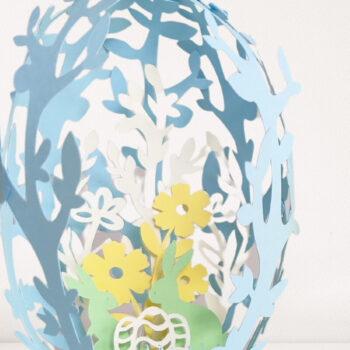 Intra απο ξύλο plywood 3mm-4mm πάχος - Διακοσμητικό αυγό πασχαλινό χαρτί κομμένο Δίασταση 5x3 cm INTRAFABR-115696207 - Image 6