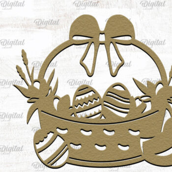 Intra απο ξύλο plywood 3mm-4mm πάχος - Πασχαλινό χαρτί κοπής. Πασχαλινή διακόσμηση με λέιζερ Δίασταση 15x15 cm INTRAFABR-89435125 - Image 1