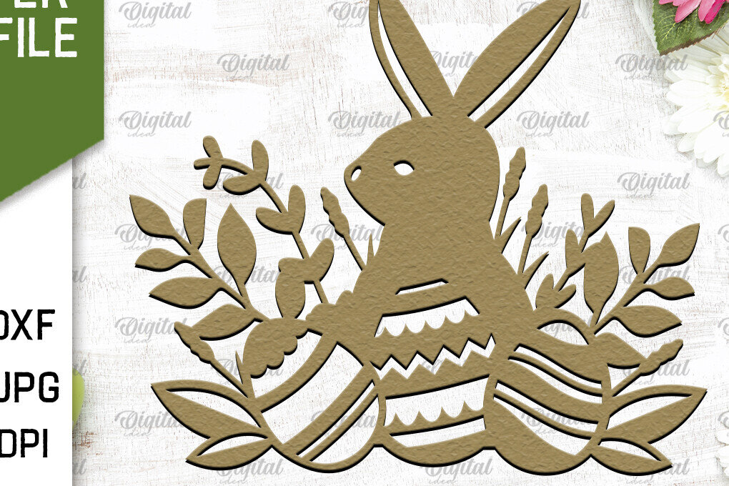 Intra απο ξύλο plywood 3mm-4mm πάχος - Πασχαλινό χαρτί κοπής. Πασχαλινή διακόσμηση με λέιζερ Δίασταση 15x15 cm INTRAFABR-89435175