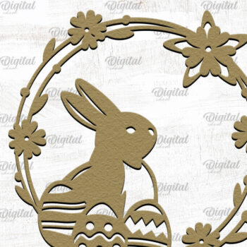 Intra απο ξύλο plywood 3mm-4mm πάχος - Πασχαλινό χαρτί κοπής. Πασχαλινή διακόσμηση με λέιζερ Δίασταση 15x15 cm INTRAFABR-89435497 - Image 1