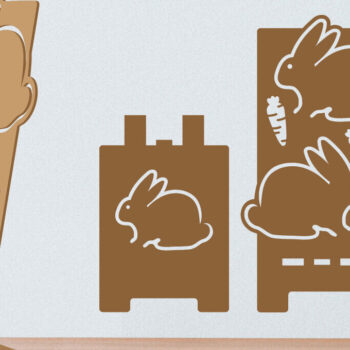 Intra απο ξύλο plywood 3mm-4mm πάχος - Πασχαλινό Τηλεφωνικό Σταντ | Πασχαλινή θήκη τηλεφώνου Δίασταση 5x7 cm INTRAFABR-116323593 - Image 1