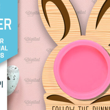 Intra απο ξύλο plywood 3mm-4mm πάχος - Πασχαλινό παιχνίδι Doh Holder Cut Laser Δίασταση 15x15 cm INTRAFABR-91121499 - Image 1