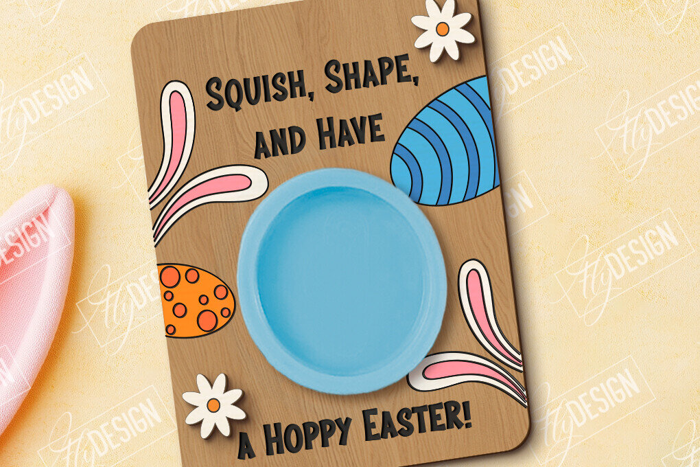 Intra απο ξύλο plywood 3mm-4mm πάχος - Δωροκάρτα Πασχαλινής Ζύμης |  CNC Δίασταση 15x15 cm INTRAFABR-117707945