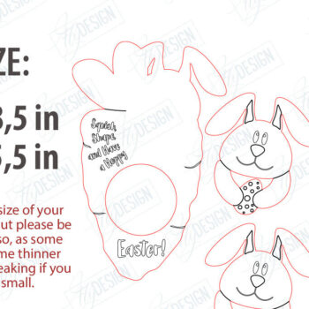 Intra απο ξύλο plywood 3mm-4mm πάχος - Δωροκάρτα Πασχαλινής Ζύμης |  CNC Δίασταση 15x15 cm INTRAFABR-117707945 - Image 2