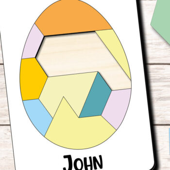 Intra απο ξύλο plywood 3mm-4mm πάχος - Πασχαλινό παζλ Παιδικό παιχνίδι με αιχμηρές άκρες Δίασταση 15x15 cm INTRAFABR-113881455 - Image 3