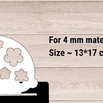 Intra απο ξύλο plywood 3mm-4mm πάχος - Πασχαλινή διακόσμηση κουνελιών, 3D Layered  Δίασταση 30x20 cm INTRAFABR-90377527 - Image 2