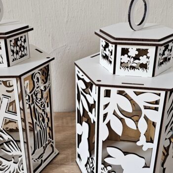 Intra απο ξύλο plywood 3mm-4mm πάχος - Σετ Πασχαλινών & Θρησκευτικών Φαναριών  Δίασταση 4x4 cm INTRAFABR-118837350 - Image 6