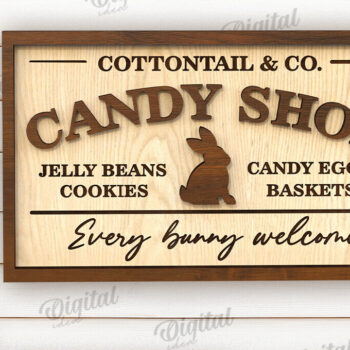 Intra απο ξύλο plywood 3mm-4mm πάχος - Πασχαλινή ρετρό πινακίδα . Σπίτι του Πάσχα Δίασταση 15x15 cm INTRAFABR-115401841 - Image 1