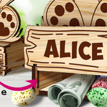 Intra απο ξύλο plywood 3mm-4mm πάχος - Επιβράβευση Πάσχα  Δίασταση 15x15 cm INTRAFABR-71477044 - Image 4