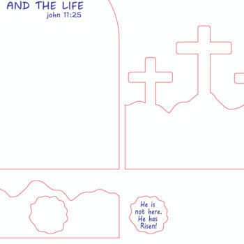 Intra απο ξύλο plywood 3mm-4mm πάχος - Πασχαλινή Αναστάσιμη Διακόσμηση Σταντ  Δίασταση 20x20 cm INTRAFABR-116536473 - Image 1